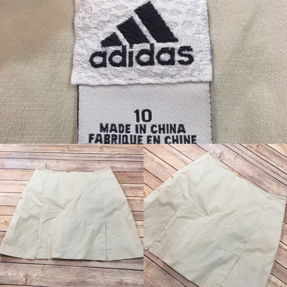 adidas Pants - SOLD 10 Adidas High Rise Skort Khaki Stretch Skirt